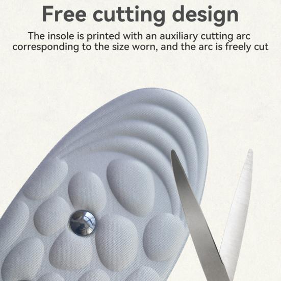 1 пара магнитных акупрессурных массажных стелек, дизайн массажа ног, амортизирующий антиусталостный гель, массажные точки, стельки для улучшения циркуляции крови