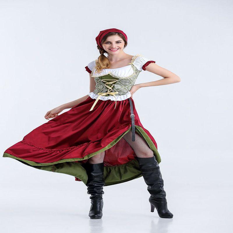 Премиальный модный костюм шармианки для женщин в стиле девушки из пивного сада на Хэллоуин с классическим шармом