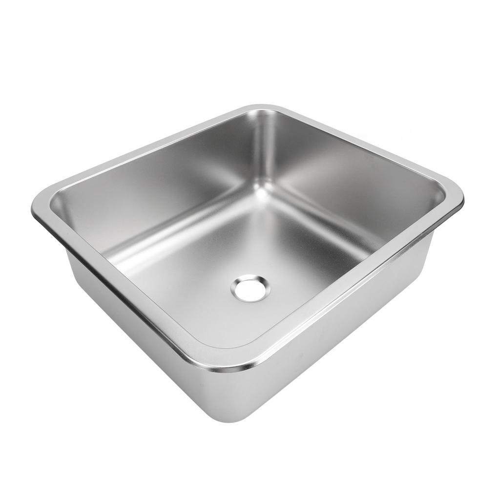 RV Sink 304 Stainless Steel Versatile Large Capacity Rectangular Kitchen Wash Sink for Caravan Motorhome Boat Camper