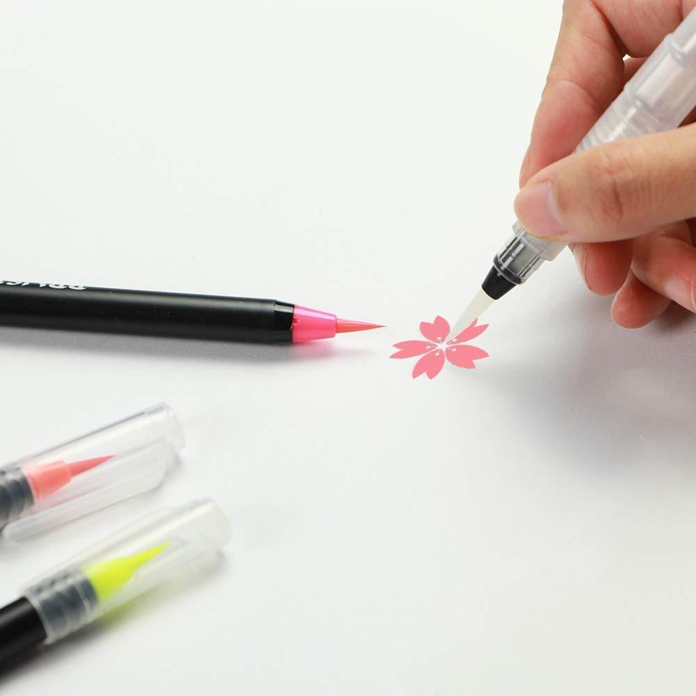 Набор акварельных кистей, 24/48 цветов, кисти для рисования на водной основе, маркеры для рисования, подарки для раскрашивания воды