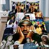 Изысканные 3D обои с Тупаком 2Pac Хип-хоп Цифровая печать Комплект постельного белья Одеяло Постельное Белье Молодежь Дети Девочки Мальчики Подарок