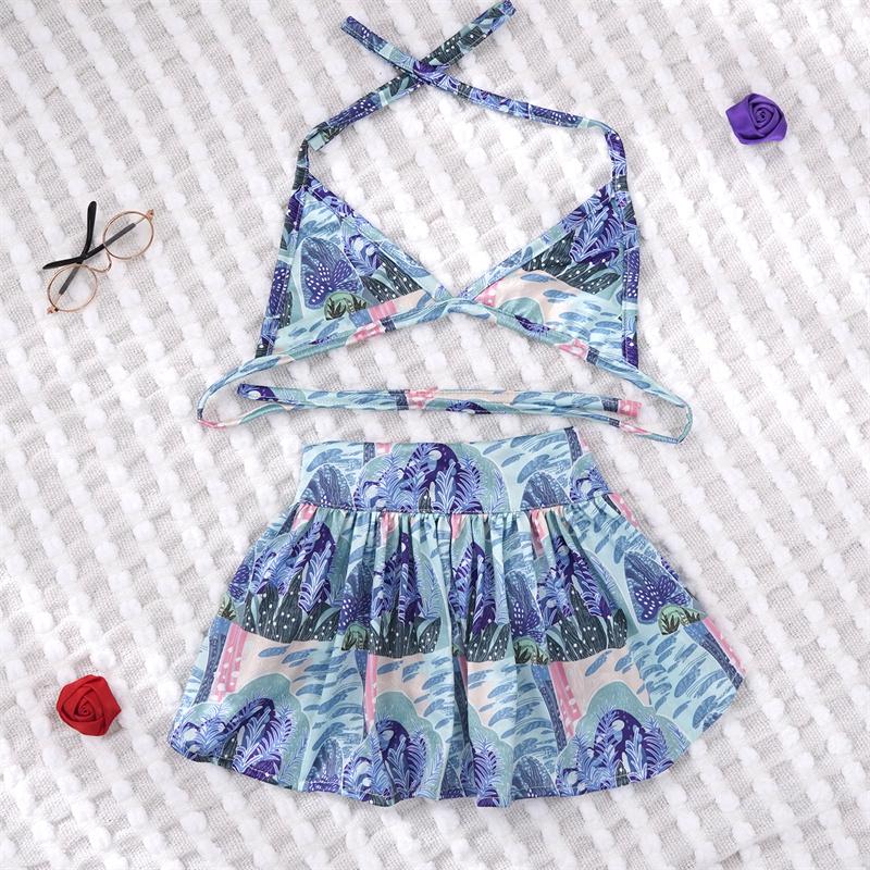 Пляжный купальник-бикини для домашних животных, комплект для маленьких собак с леопардовым принтом, летняя одежда для щенков, юбка, шнауцер, мопс, талисманы, купальники