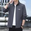 JEEP SPIRIT Men's Casual Stand Collar Jacket