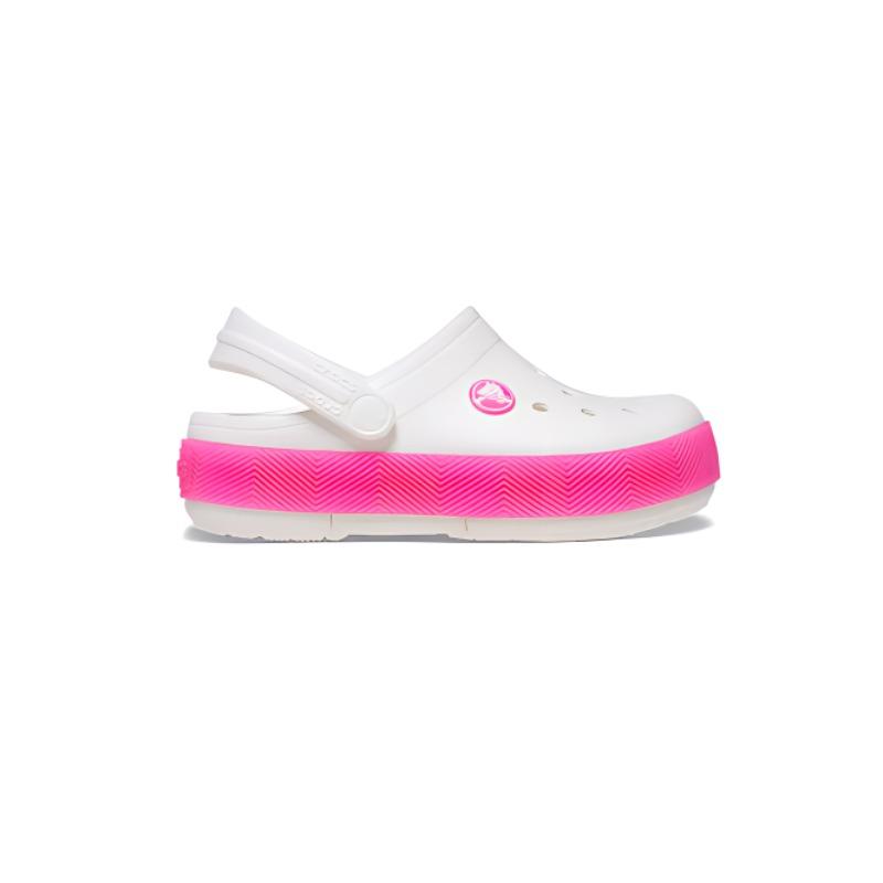 Crocs Обувь с отверстиями Повседневные и удобные Нескользящие и износостойкие Детские сандалии Белый Пудровый Детский стиль