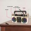 Высокое качество ретро портативное радио USB TF AM FM SW ТВ винтажный дизайн перезаряжаемый и готовый к отправке домашний радиоприемник