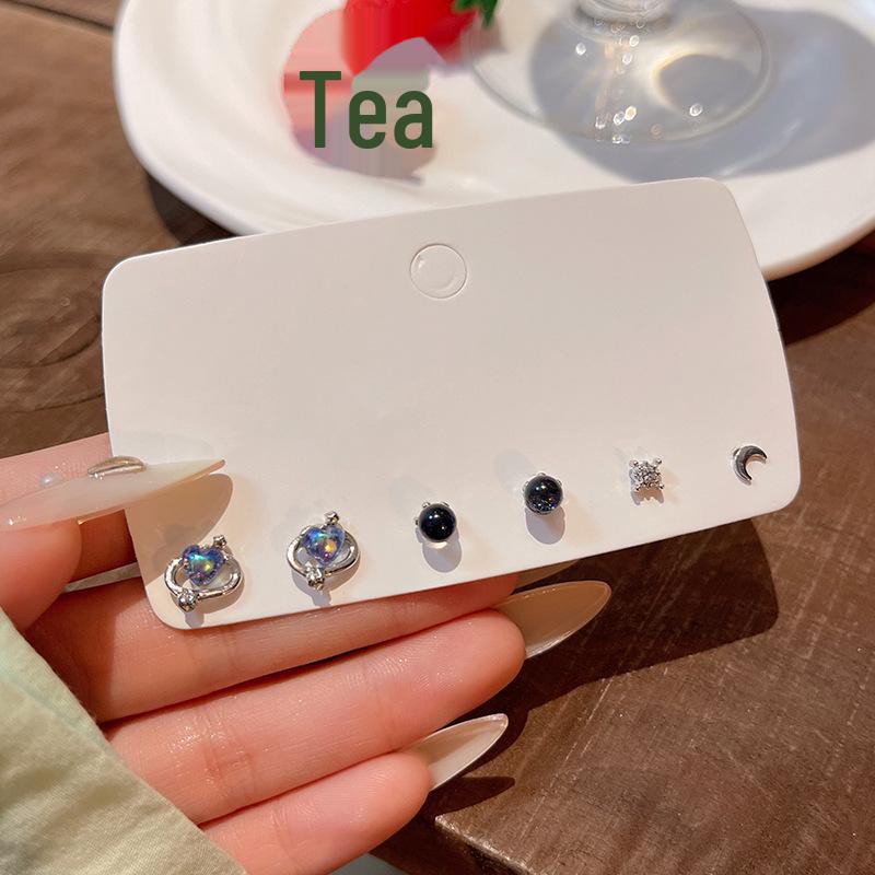 «Набор для пирсинга ушей с жемчугом в корейском стиле»: Маленькие, универсальные серьги для студентов — элегантные и простые ювелирные изделия высокого класса.