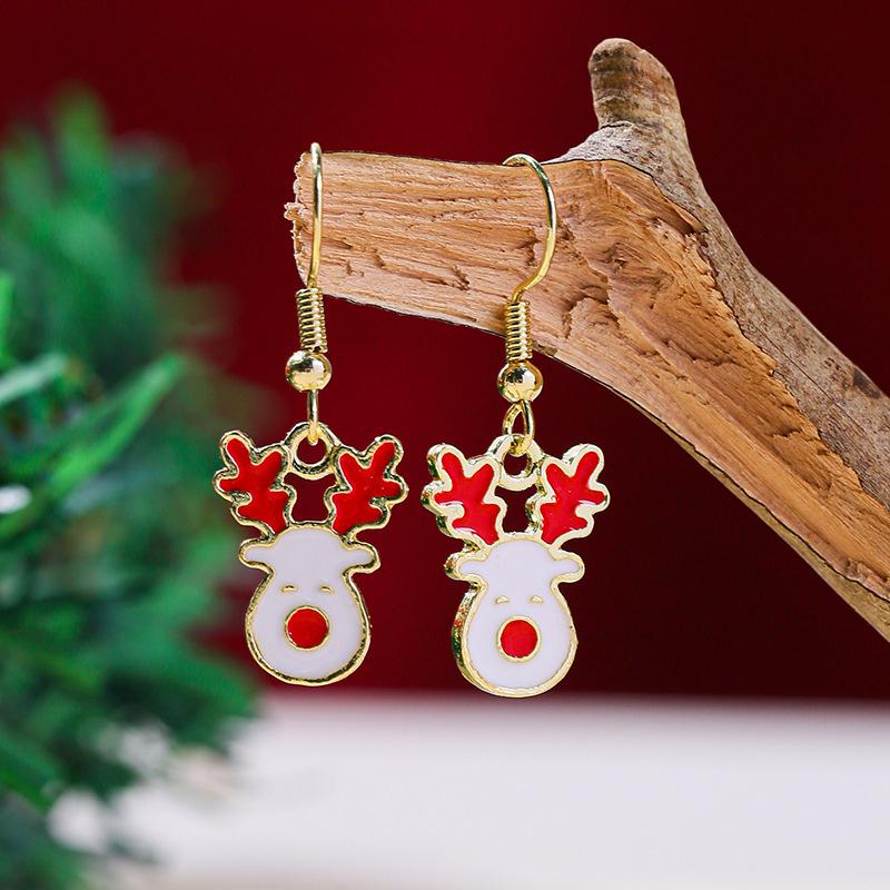 1 Pair of Ladies' Christmas Earrings, Christmas Gift for Everyday Wear, Christmas-themed Jewellery, Ladies' Accessories