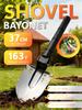 Многофункциональная штыковая лопата 37 см - Прочный закаленный при высокой температуре инструмент для улицы (163 г)