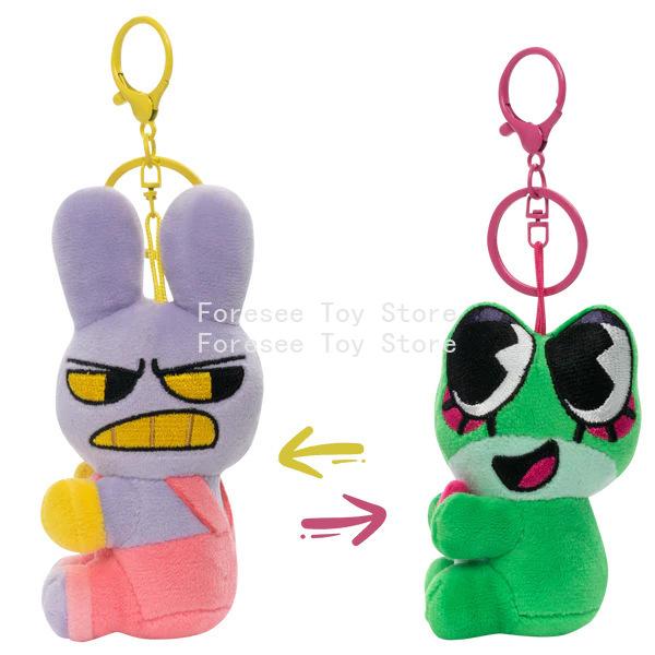 15cm The Amazing Digital Circus Anime Surrounding Cute Plush Toys Jax Caine Rbbit Dolls Keychain Ornament Best Birthday Kid Gift