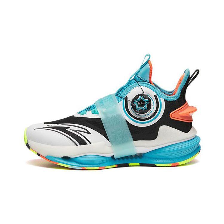 Anta Mesh Shock Absorbing Breathable Wear Resistant Non Slip Sports Casual Shoes Kids Sneakers White Black Blue 312241110-8