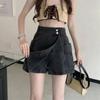 Irregular Denim Hot Girls Shorts for Summer High Waist New Slim and Fashionable Skirt