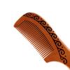 Fashion Fine Tooth No Static Hair Comb Beard Comb Peach Wooden Hair Styling Tool