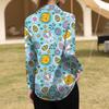 Women's Shirt Blouse Print Button Long Sleeve Casual Basic Shirt Collar Regular Top