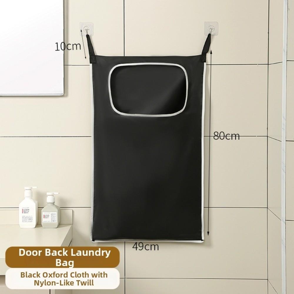 Foldable Household Laundry Basket Large Capacity Behind-the-door Storage Bag Household Use