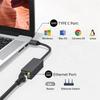 MINDPURE UR005 Адаптер Ethernet Type-C на RJ45 100 Мбит/с для телефона, ноутбука, внешний сетевой разъем