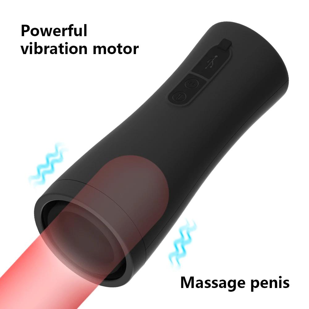 Электрическая телескопическая чашка для мастурбации, настоящая вагина, тренер для головки, мужской мастурбатор, секс-игрушки для мужчин, мастурбация киски, куклы для взрослых