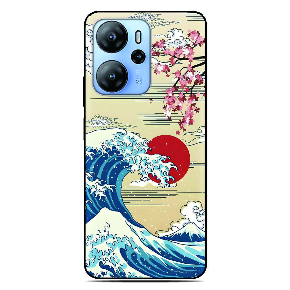 Japan Kanagawa Phone Case For Blackview Wave 9C 8C 6C Shark 9 Color 8 A100 A96 A95 A90 A85 A80 A70 A55 A53 A52 A200 Pro Cover