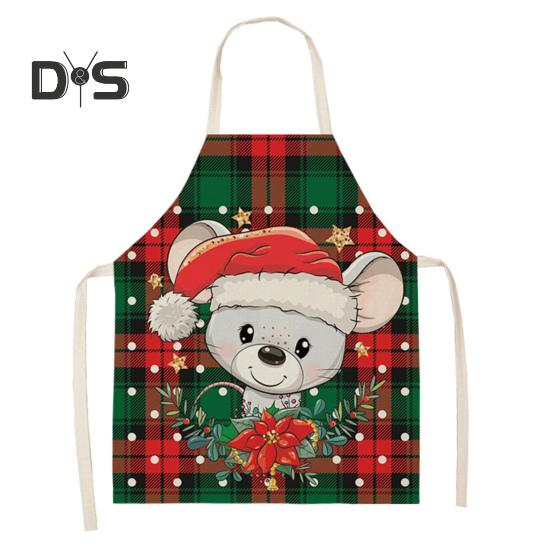 Полиэстеровый нагрудник для приготовления пищи, маслостойкий, практичный, забавный, с мультяшным рисунком, для рождественской вечеринки