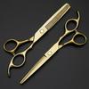 6" Fire Craftsman Mei Mei Black Hairdressing Scissors - Flat Cut & Thinning