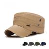 Men's Cotton Flat Cap for Spring and Autumn: Outdoor Leisure Sunshade Hat with Iron Label