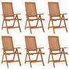 VidaXL Chaises de jardin pliables 6 pcs Bois d'eucalyptus massif 3087345