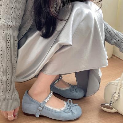 Красные французские ретро туфли-лодочки на плоской подошве с внутренней платформой, женская летняя новая модель 2025 года, универсальные туфли Мэри Джейн для ношения с юбкой, мягкая подошва