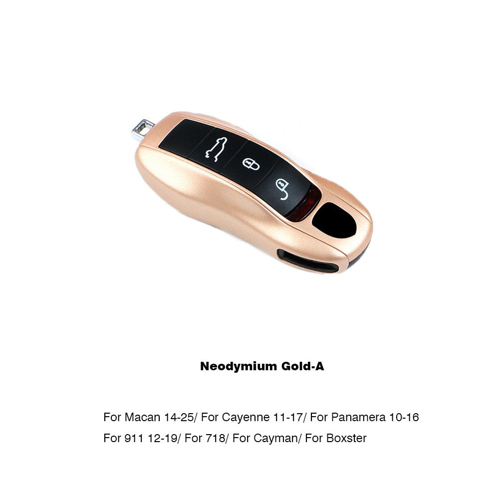 UZAI1 For Porsche Panamera Cayenne Macan 718 Cayman Boxster 911 Taycan Car 92 Personalized Key Case Protective Shell Remote Fob Cover