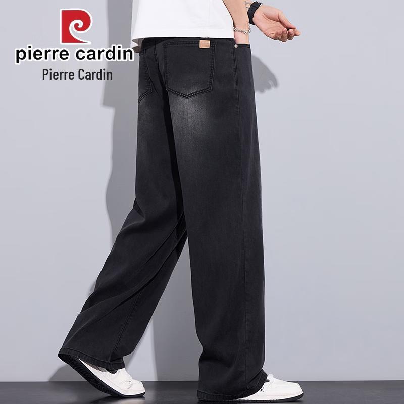 Pierre Cardin Мужские свободные джинсы прямого кроя из тенсела