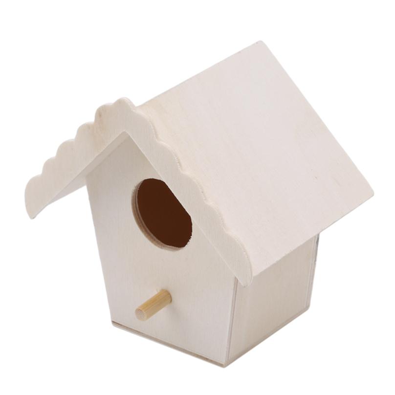 Wooden Bird House Nest Bird Supplies Wooden Birdhouse Outdoor Nesting Box