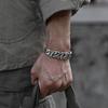 Плетеный вручную браслет Мужской Личность Ретро Нишевый Открытый браслет Мужской Широкий браслет