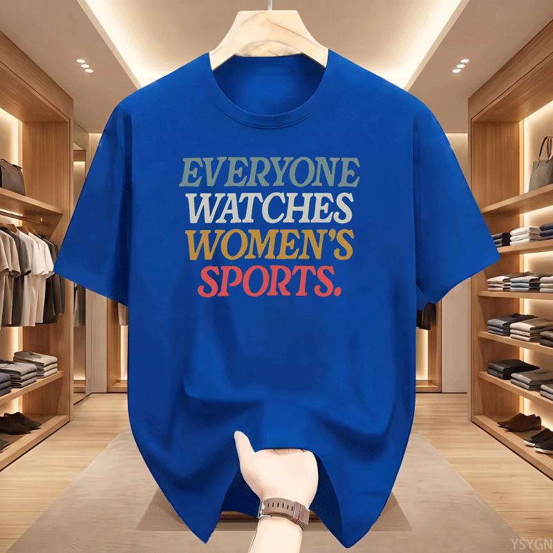 Everyone Watches Unisex Sports T Shirt Sports Tee Feminist Graphic Tshirts Short Sleeve Tshirt Youth Tee Streetwear Clothing Tops