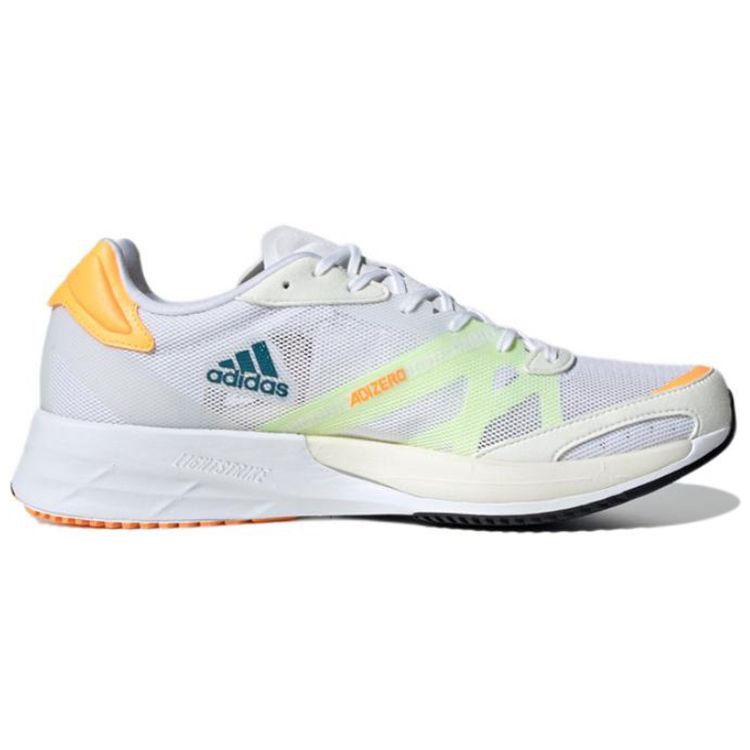 adidas Adizero Adios 6 White Teal Flamingo Orange Мужские кроссовки Cloud-White Real-Teal GY0894