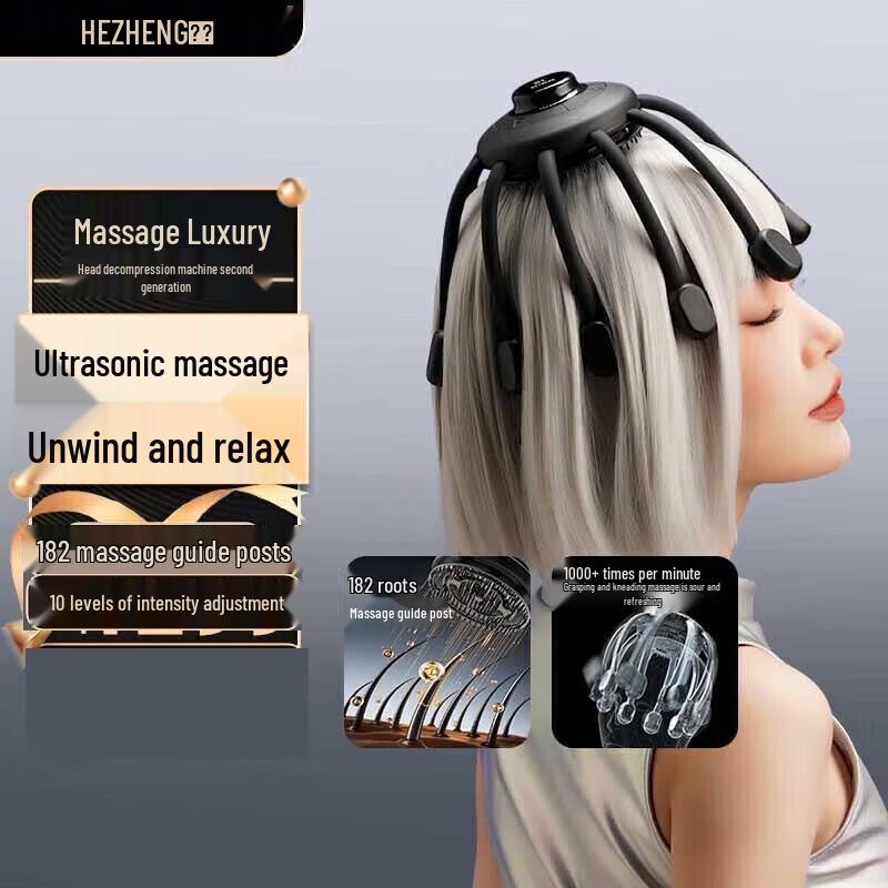 Массажер для головы Hezheng Electric в форме осьминога