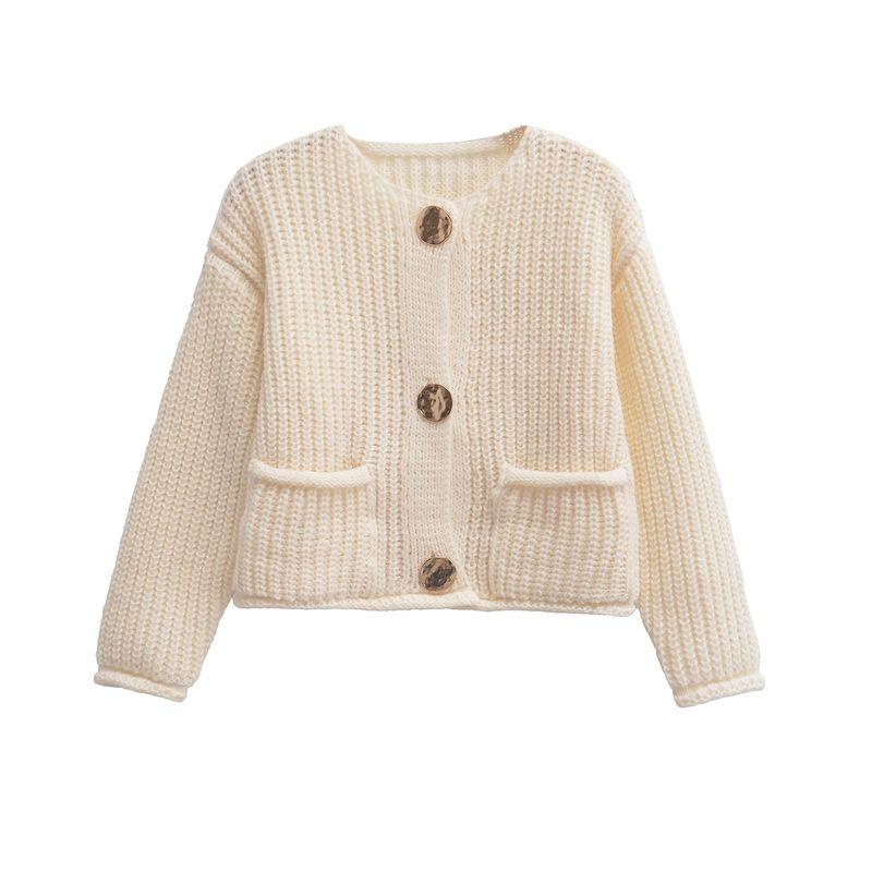 Araltay New Arrival Fashion Style Women's Clothing Fashion All-Match Round Neck Long Sleeves Knitting Cardigan Outwear 5802111