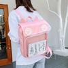 Школьная сумка-тоут Ita Mochila с кошачьими ушками, прозрачная сумка-рюкзак для студентов, большая вместимость, Sac Femme, японский корейский стиль, сумки для женщин