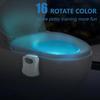 8/16 Colors Motion Sensor Light Wireless LED Night Light RGB Lamp Toilet Bathroom Atmosphere Light Colorful Sensor Night Lights