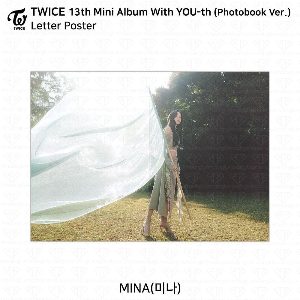 Twice 13-й мини-альбом с молодежной фотокарточкой YOU-th, постером, пленкой, стикером Mina KPOP K-POP