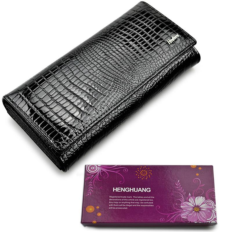 Женщинский кошелек из натуральной кожи, размер 18.5 * 3 * 9 см