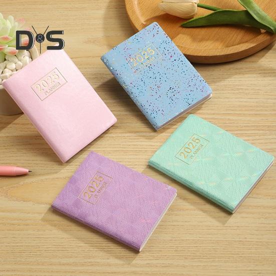 Плотная бумага блокнот гладкое письмо без растекания чернил искусственная кожа обложка 2025 ежедневник карманный формат чернил устойчивый бумажный планировщик