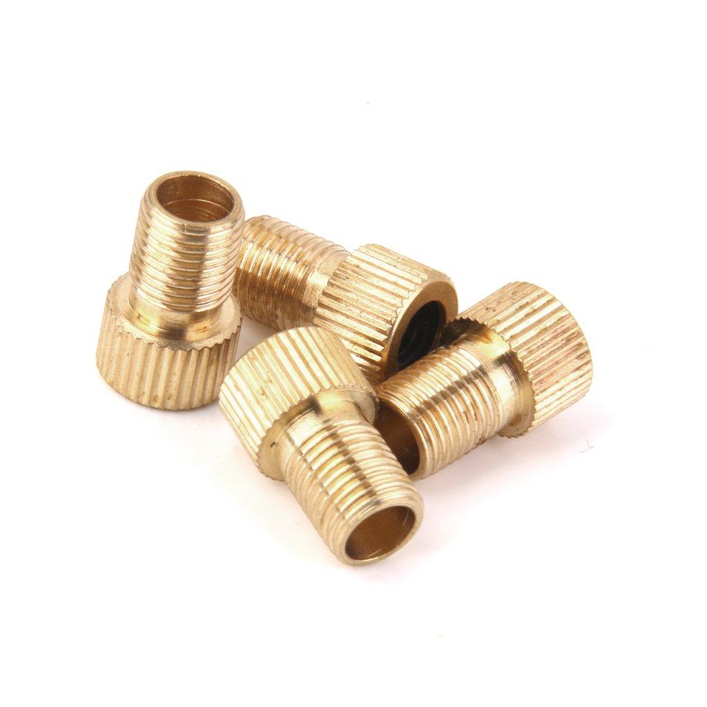 Brand Brass Valve Adapter Cap Pump Connector 4 Pieces for Bicycles and Motorcycles AS [No Product]
