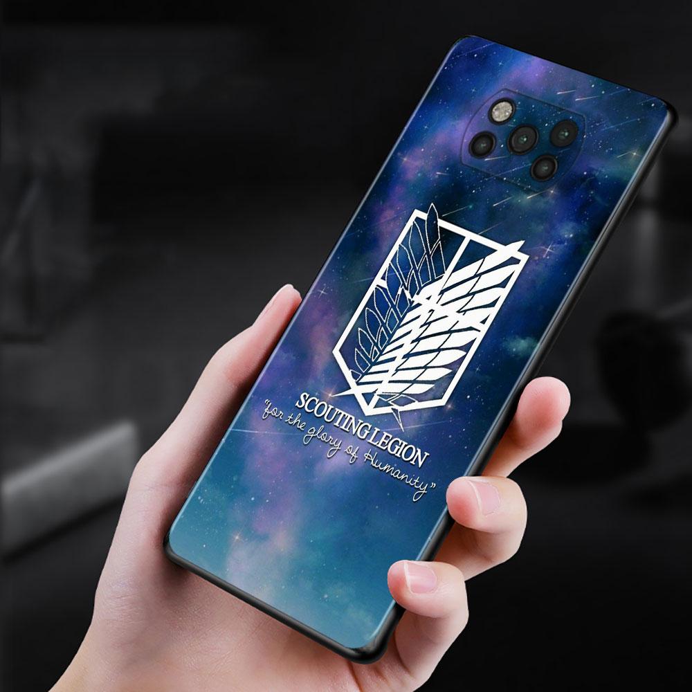 Чехол со значком «Атака Титанов» для Xiaomi POCO X3 NFC X3 M3 M4 Pro X3 F3 GT, чехол для Mi 11T 10T Pro 9T 11 Note 10 Lite Civi Shell