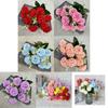Artificial Flower Basket With Wicker Design For Living Room And Event Decoration