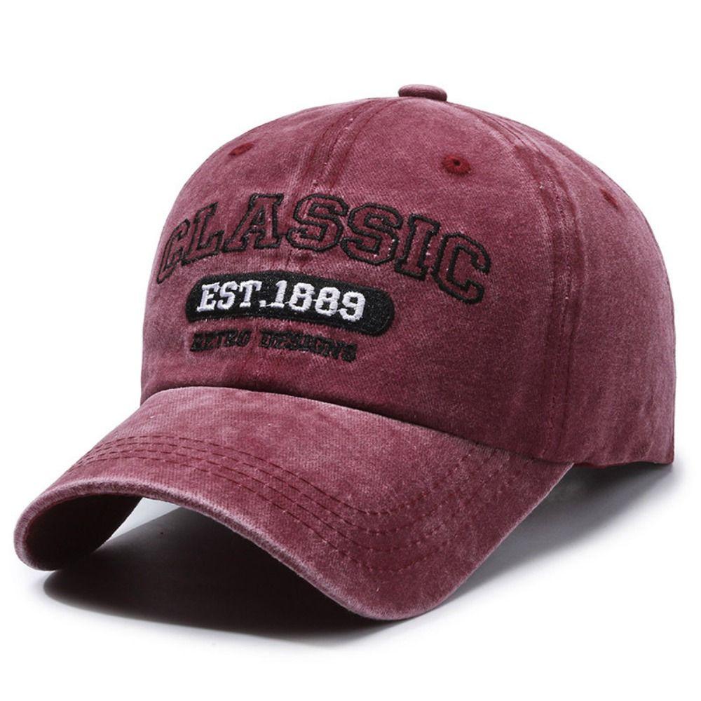 Visor Peaked Cap Classic EST.1889 Sunscreen Hats Fashion Casquette For Man Women