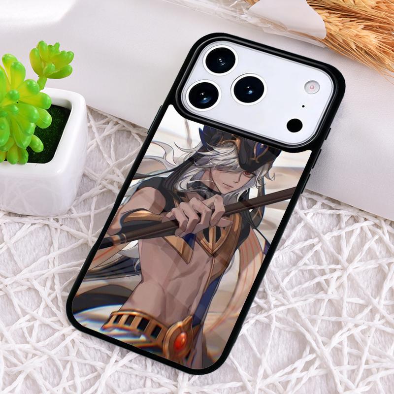 Genshin Impact Cyno Bumper Phone Case for iPhone 17 Air 16 15 11 12 14 13 Pro Max Shockproof Cover