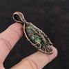 Tree Of Life Copper Ruby Zoisite Pendant Copper Wire Wrapped Pendant Handmade Jewelry Gemstone Pendant Gift For Mother Dainty Copper Jewelry