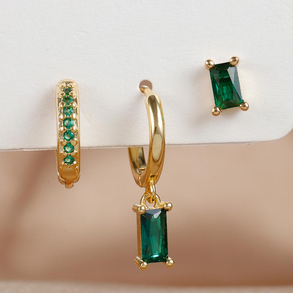 3шт висячие серьги для женщин из нержавеющей стали цветок серьги пирсинг ювелирные изделия аксессуар