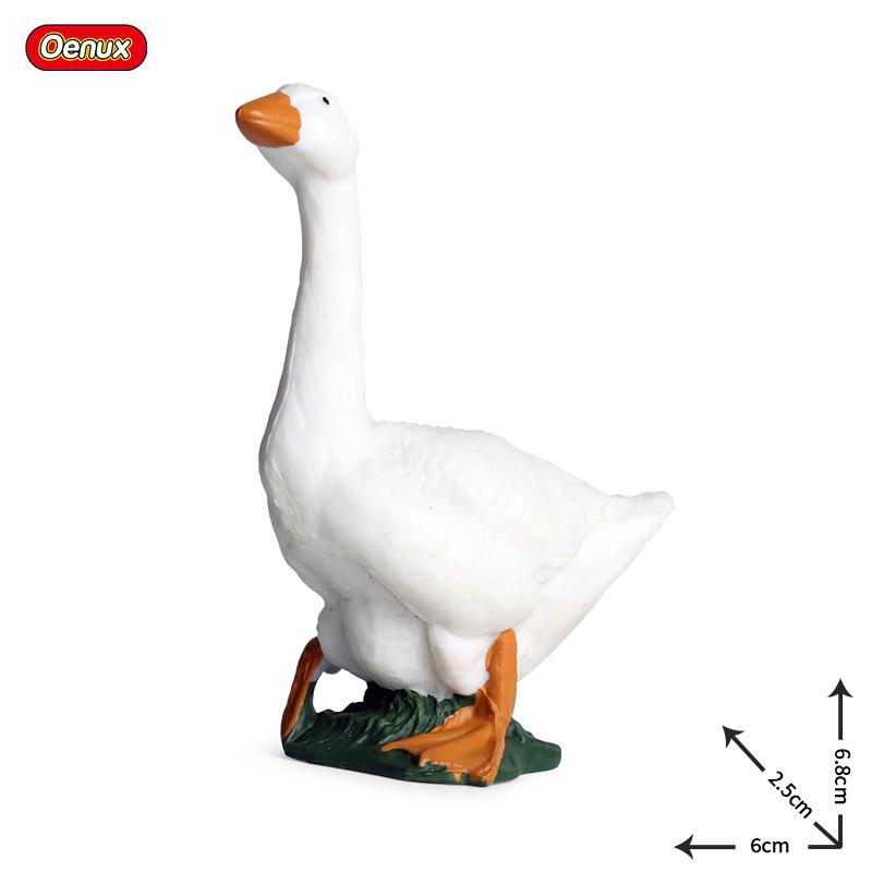 Oenux Модель Домашней Птицы Симуляция Гусь Лебедь Стая Утки Статуэтки Фермерских Животных Миниатюрная Фигурка Образование Детская Игрушка