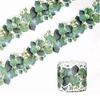 Self-Adhesive Eucalyptus Die-Cut Border Trim 7.6cm*10M Green Leaves Border Trim Blackboard Wall