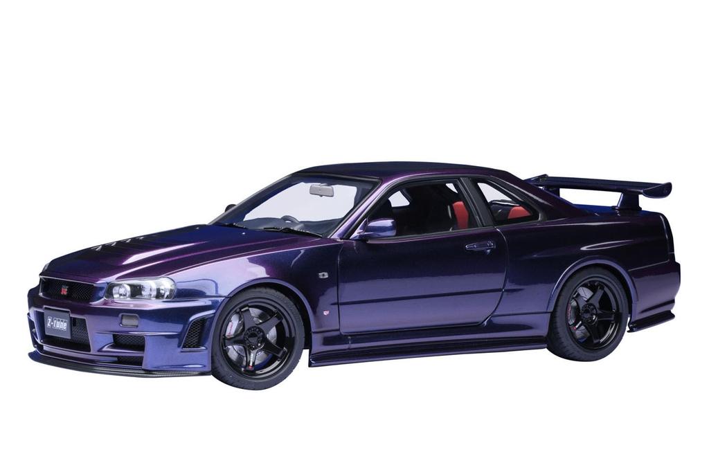 AUTOart 1/18 Scale Nismo R34 GT-R Z-tune Midnight Purple III Finished Product