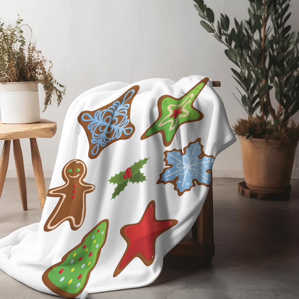 Cozy Christmas Blanket Flannel Throw Soft Warm Holiday Home Decor Gift Winter Festive Design Holiday Season Festive Christmas Gi